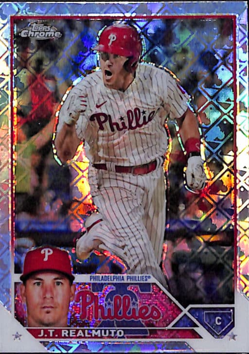 2023 Topps Chrome LogoRefractor J.T. Realmuto #30 Philadelphia Phillies