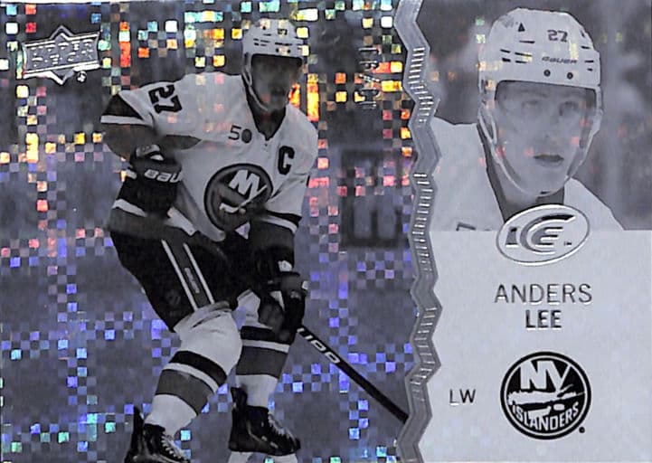 Anders Lee 2023-24 Upper Deck Ice #3 Greyscale NY Islanders /99