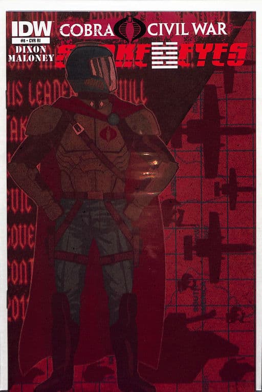 Snake Eyes Vol. 2 #8 (Cobra Civil War, RI Cover) Tom Feister 1:10