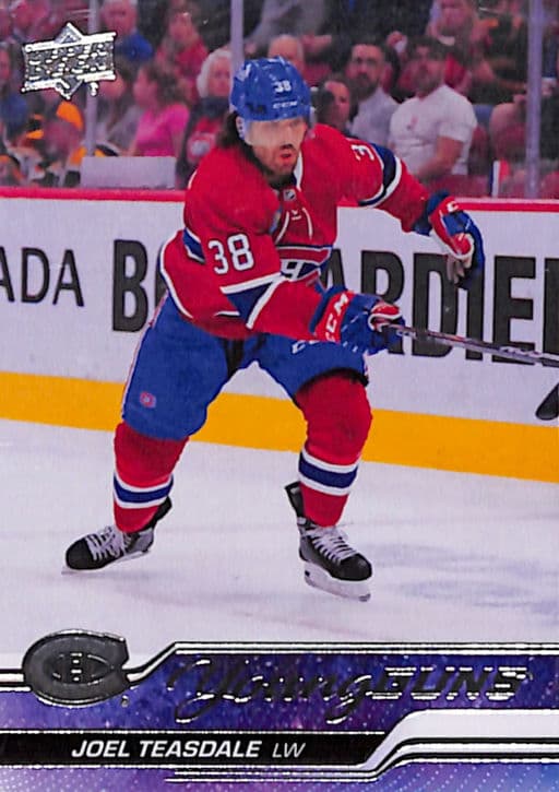 Joel Teasdale 2023-24 Upper Deck Series 1 Young Guns #459 Canadiens
