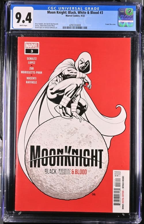 Moon Knight: Black, White & Blood #3 CGC 9.4