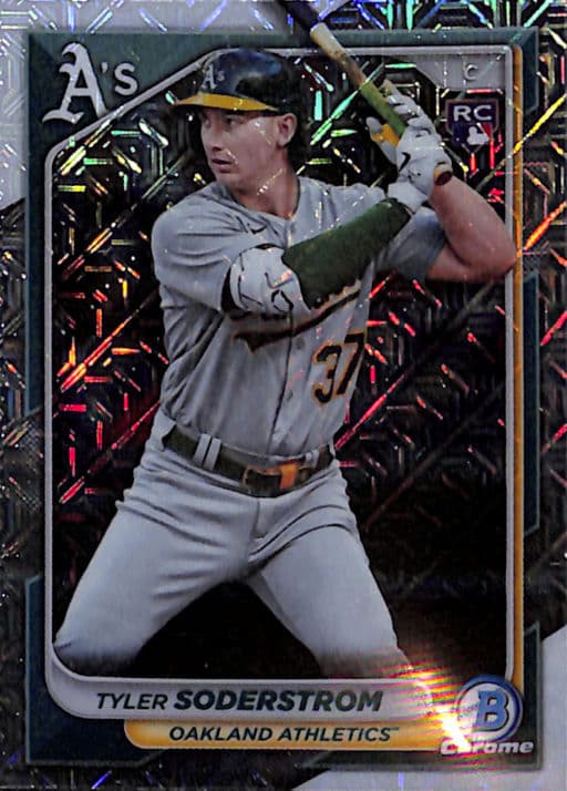 2024 Bowman Chrome Tyler Soderstrom ROOKIE #15 Mojo refractor Oakland Athletics
