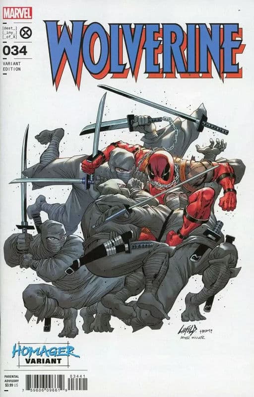 Wolverine #34 Rob Liefeld Homage Trade Dress Variant
