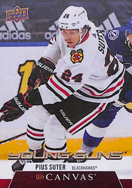 Pius Suter 2020-21 Upper Deck Canvas Young Guns C223 Chicago Blackhawks