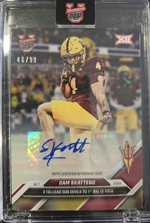 Cam Skattebo - ASU 2024 Bowman U NOW Football Auto 46/99 #55A