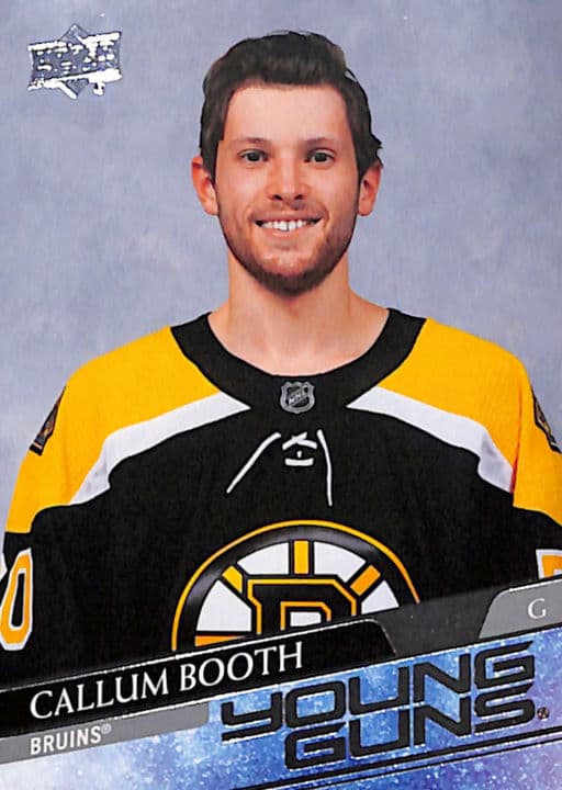 Callum Booth 2020-21 Upper Deck Young Guns #704 Boston Bruins