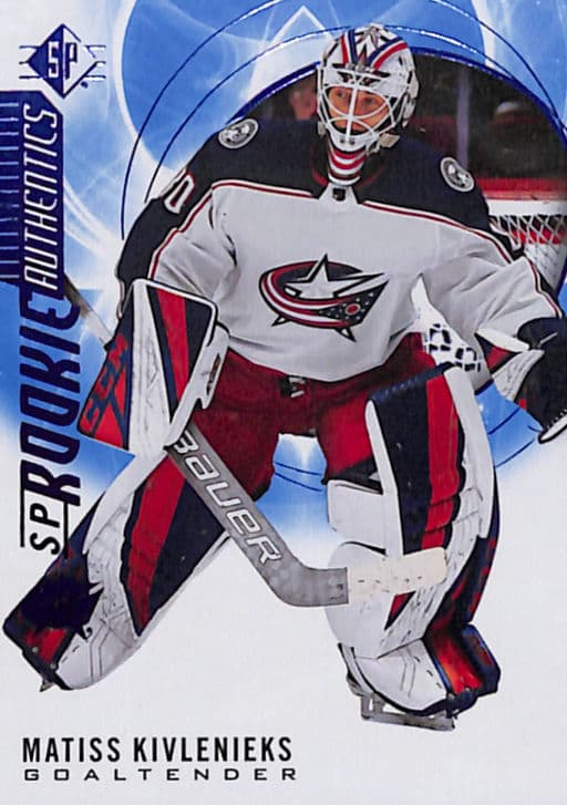 Matiss Kivlenieks 20-21 Upper Deck Rookie Authentics #102 Columbus Blue Jackets