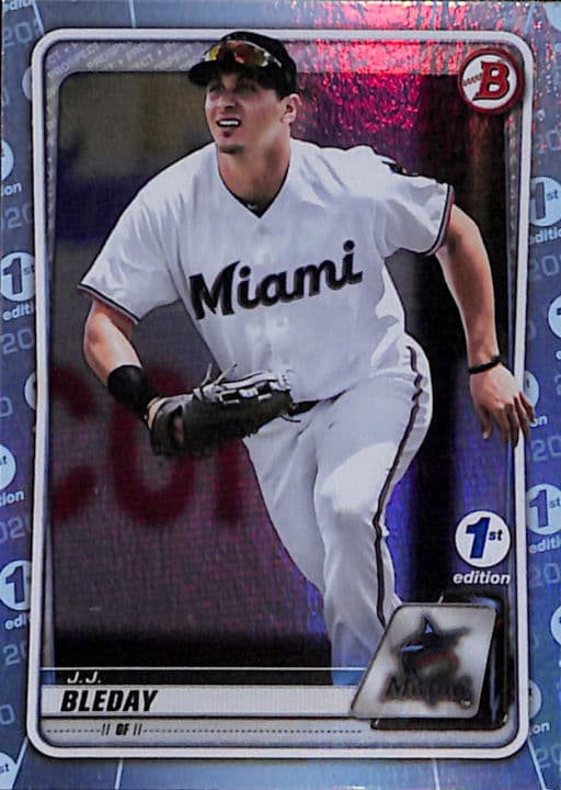 2020 Bowman 1st Edition Foil J.J. Bleday BFE-116 Miami Marlins