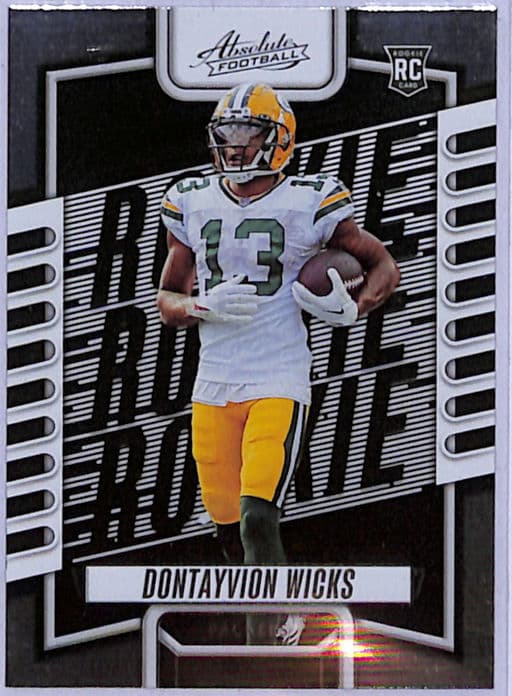 Dontayvion Wicks 2023 Panini Absolute Football ROOKIE #199 Green Bay Packers