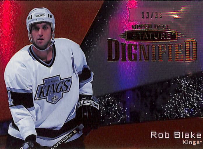 2022-23 Upper Deck Stature Dignified Los Angeles Kings Rob Blake D-14 /35