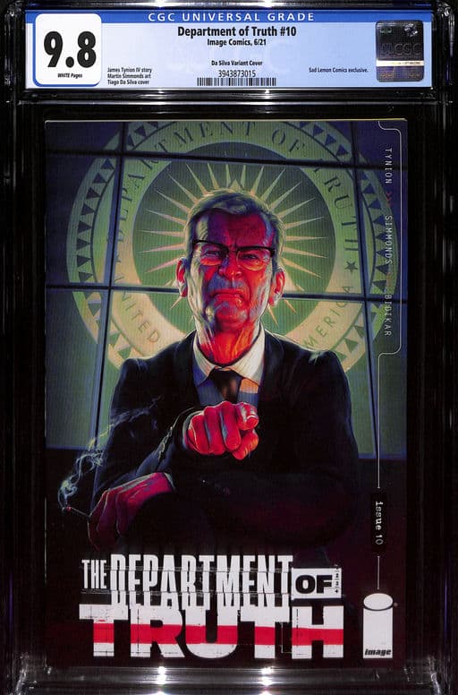 Department of Truth #10 Tiago Da Silva Variant Cover CGC 9.8