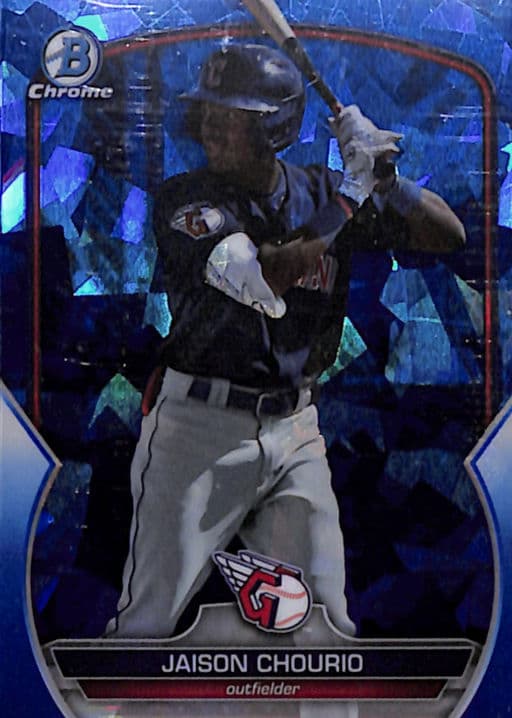 Jaison Chourio 2023 Bowman Chrome Sapphire BDC-164 Cleveland Guardians