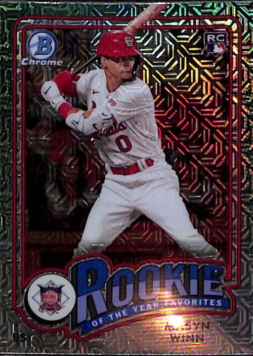 2024 Bowman Chrome Rookie of the Year Maysn Winn ROY-3 Mojo Refractor