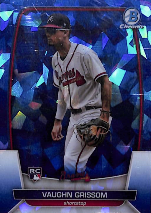 Vaughn Grissom 2023 Bowman Chrome Sapphire #37 ROOKIE Atlanta Braves