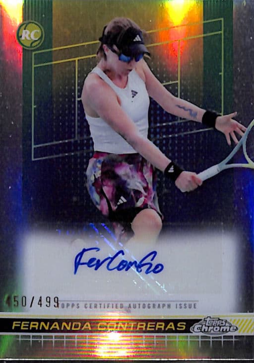 2024 Topps Chrome Autographs Refractor Fernanda Contreras Rookie TCA-FCS /499