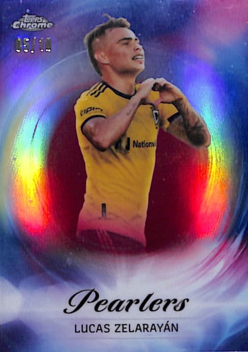 Lucas Zelarayan 2023 Topps Chrome Pearlers P-11 Columbus Crew /10
