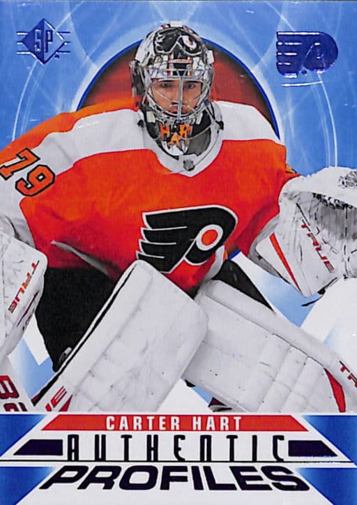 Carter Hart 2020-21 Upper Deck Authentic Profiles AP-19 Flyers