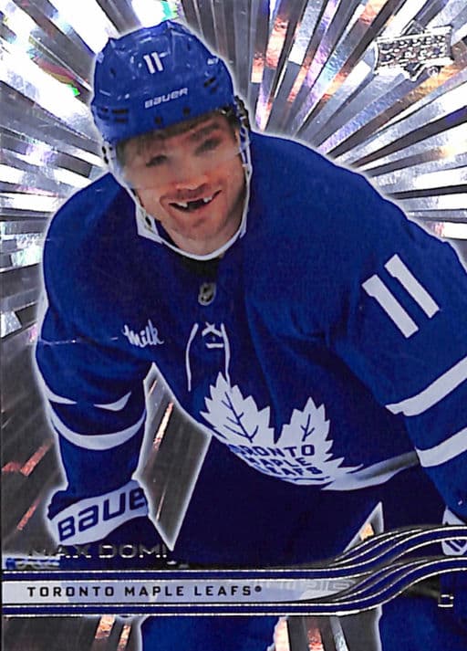 Max Domi 2025-26 Upper Deck Series 1 #167 Outburst Toronto Maple Leafs