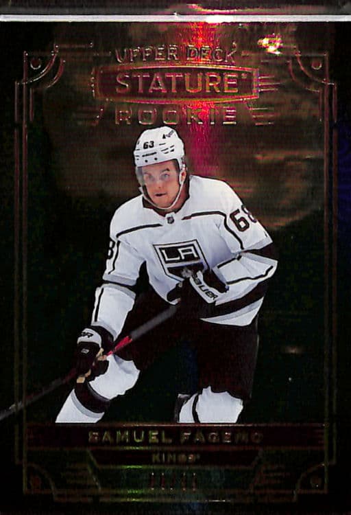 2022-23 Upper Deck Stature Green Los Angeles Kings Samuel Fagemo RC #145 /99
