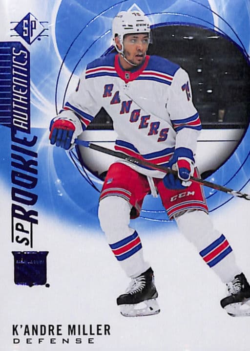 K'andre Miller 2020-21 Upper Deck Rookie Authentics #130 NY Rangers