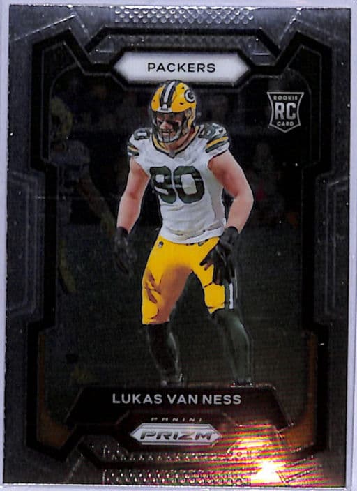 Lukas Van Ness 2023 Panini Prizm Football ROOKIE #336 Green Bay Packers