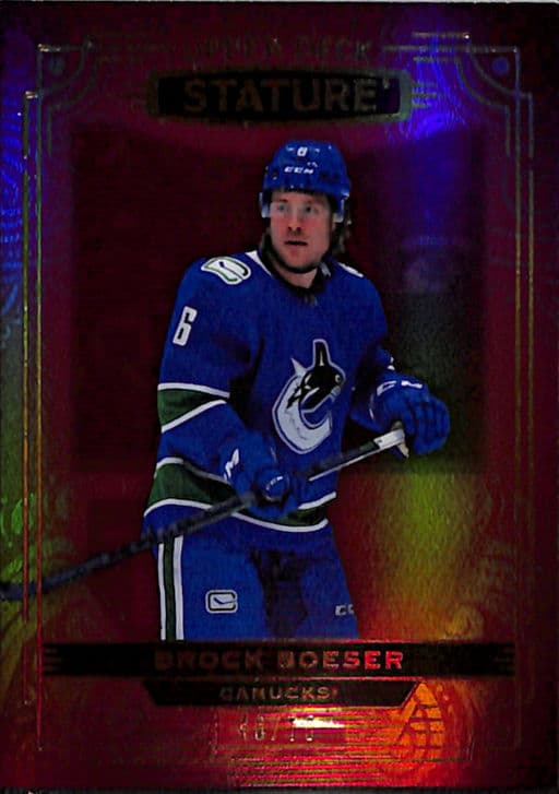 2022-23 Upper Deck Stature Red Vancouver Canucks Brock Boeser #90 /75