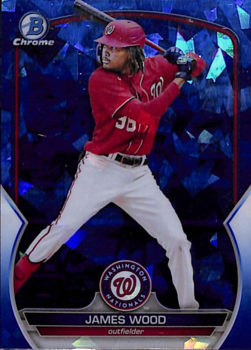James Wood 2023 Bowman Chrome BCP-224 Sapphire Washington Nationals