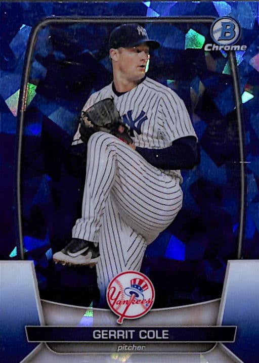 Gerrit Cole 2023 Bowman Chrome Sapphire #98 New York Yankees