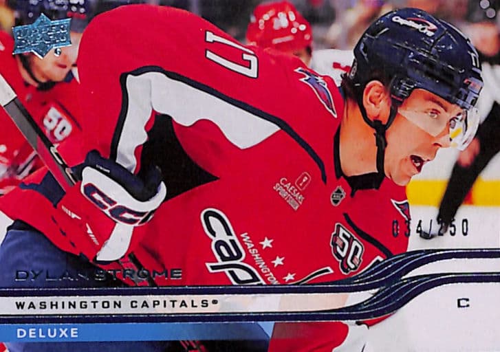 Dylan Strome 2025-26 Upper Deck Series 1 Deluxe #190 Washington Capitals /250