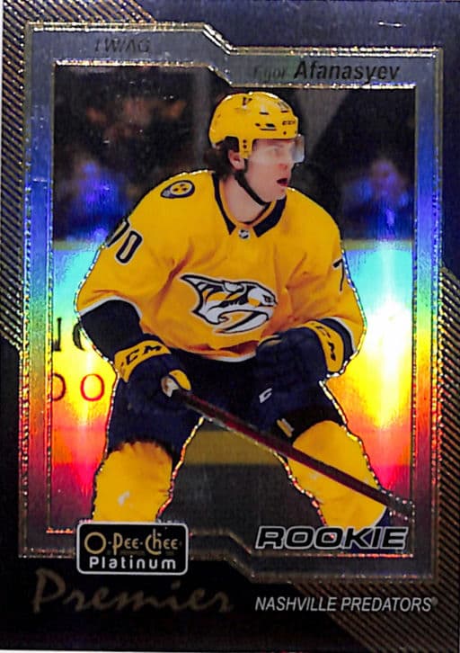 Egor Afanasyev 2023-24 O-Pee-Chee Platinum Premier OPC-27 Nashville Predators