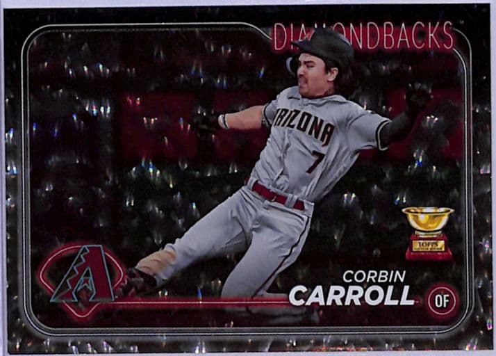 2024 Topps Series One Corbin Carroll #156 Crackle Foil Arizona Diamondbacks