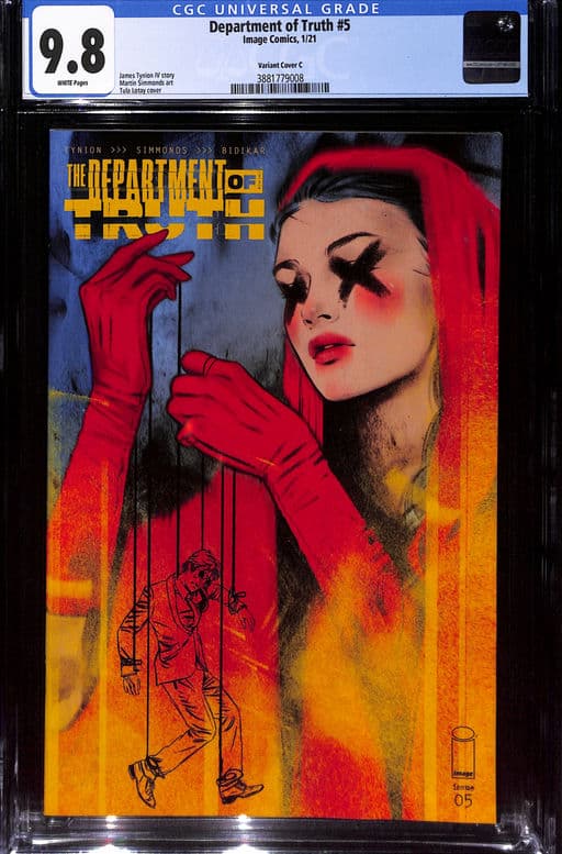 Department of Truth #5 Variant Cover C 9.8
