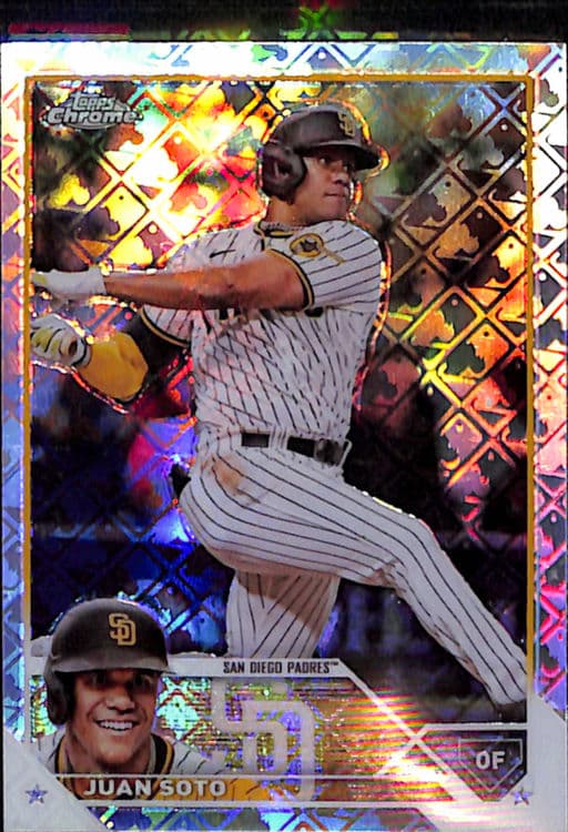 2023 Topps Chrome Juan Soto #100 Logofractor San Diego Padres