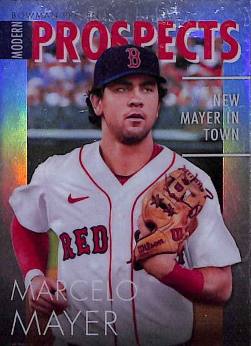 Marcelo Mayer 2023 Bowman Modern Prospects MP-19 Refractor Boston Red Sox