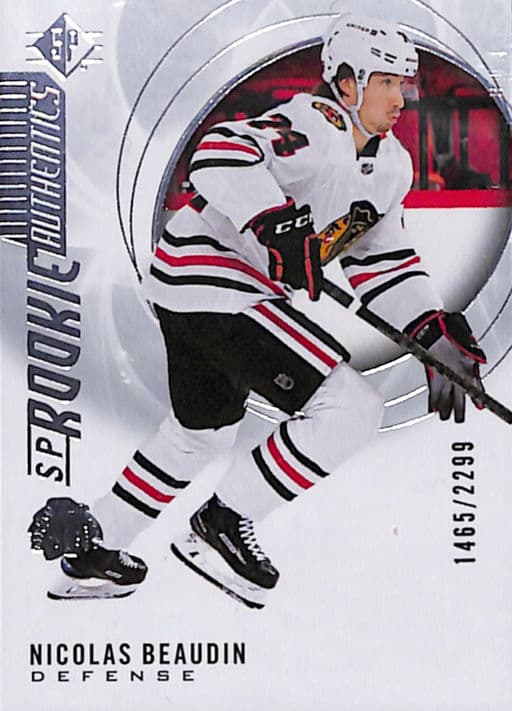Nicolas Beaudin 2020-21 Upper Deck Rookie Authentics #133 Blackhawks /2299