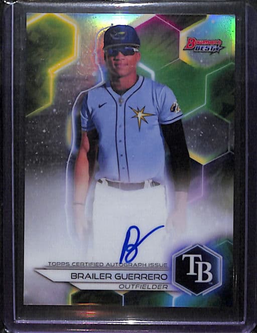 2023 Bowman's Best Tampa Bay Rays Brailer Guerrero B23-BG AUTO