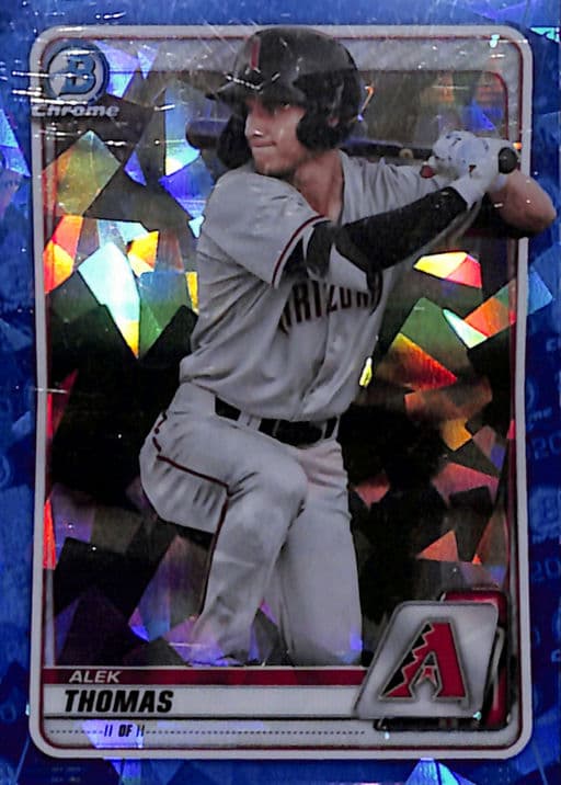 Alek Thomas 2020 Bowman Chrome Sapphire BCP-98 Arizona Diamondbacks