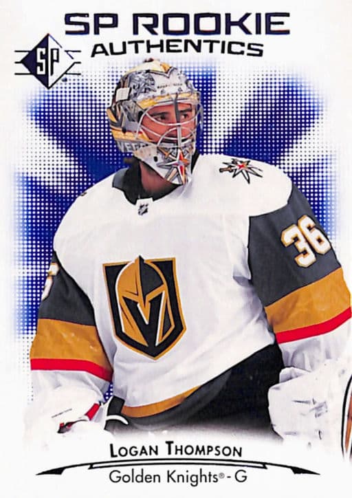 Logan Thompson 2021-22 SP Rookie Authentics #111 Vegas Golden Knights