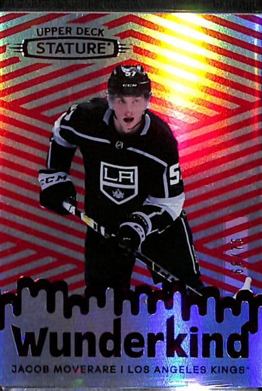 2022-23 Upper Deck Wunderkind Red Los Angeles Kings Jacob Moverare /75 W-15