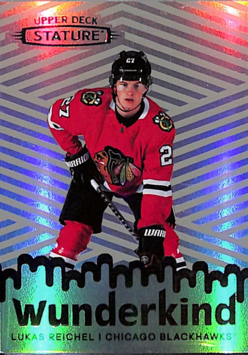 2022-23 Upper Deck Wunderkind Grey Chicago Blackhawks Lukas Reichel W-8