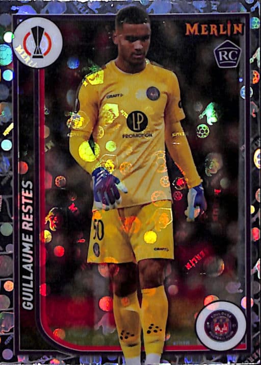 Guillaume Restes 2024 Topps Merlin #61 Vintage Refractor ROOKIE Toulouse FC