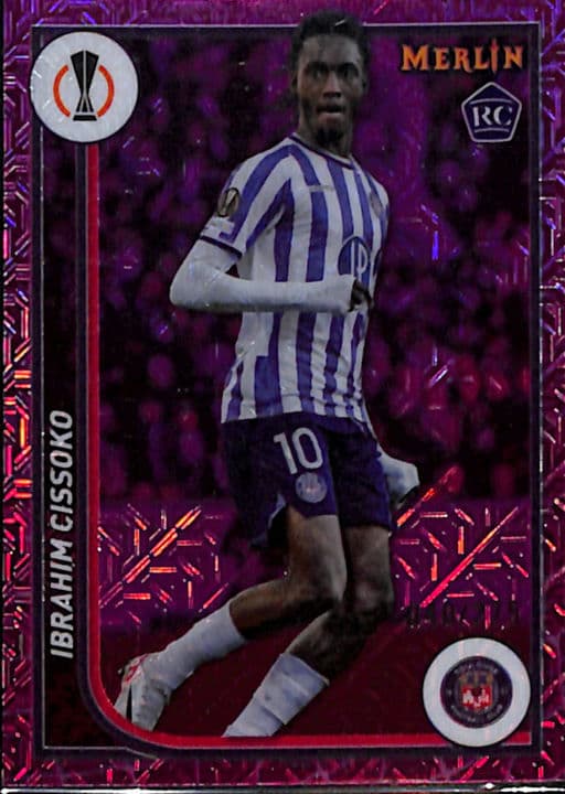 Ibrahim Cissoko 2024 Topps Merlin #130 Pink Mojo ROOKIE Toulouse FC /275