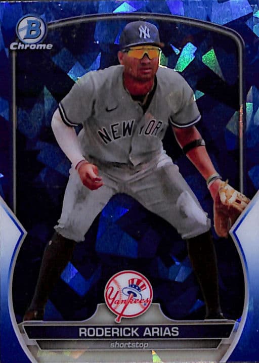 Roderick Arias 2023 Bowman Chrome BCP-199 Sapphire NY Yankees