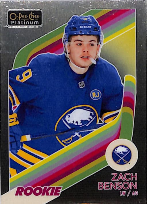 Zach Benson 2023-24 O-Pee-Chee Platinum Rookie R-84 Buffalo Sabres