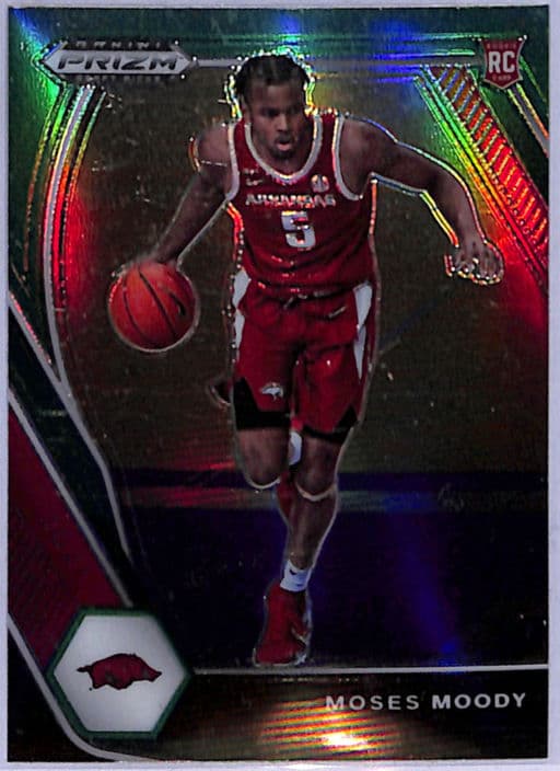 Moses Moody 2021 Panini Prizm Draft Picks ROOKIE #11 Green