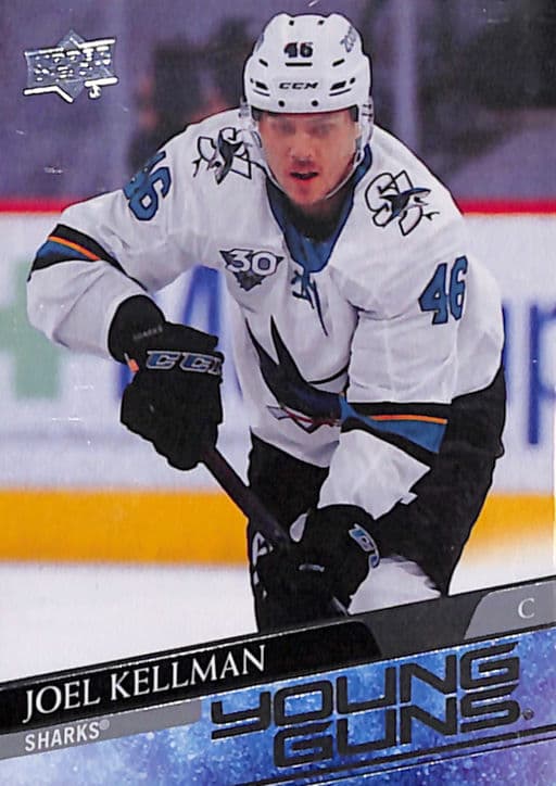 Joel Kellmen 2020-21 Upper Deck Young Guns #498 San Jose Sharks