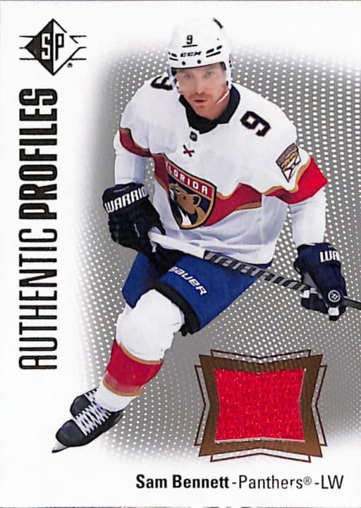 Sam Bennett Upper Deck 2021-22 SP Authentic Profiles AP-18 Florida Panthers