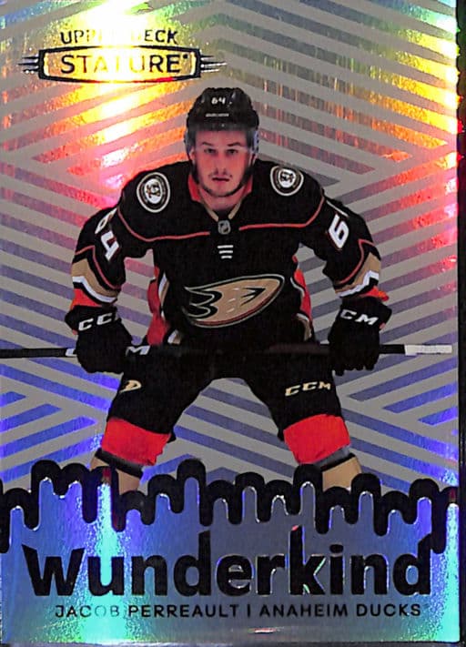 2022-23 Upper Deck Wunderkind Grey Anaheim Ducks Jacob Perreault W-1