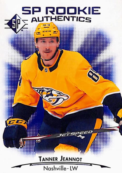 Tanner Jeannot 2021-22 SP Rookie Authentics #103 Nashville Predators
