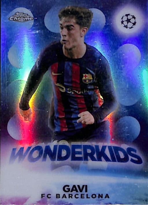 Gavi 2023 Topps Chrome Wonderkids W-3 FC Barcelona